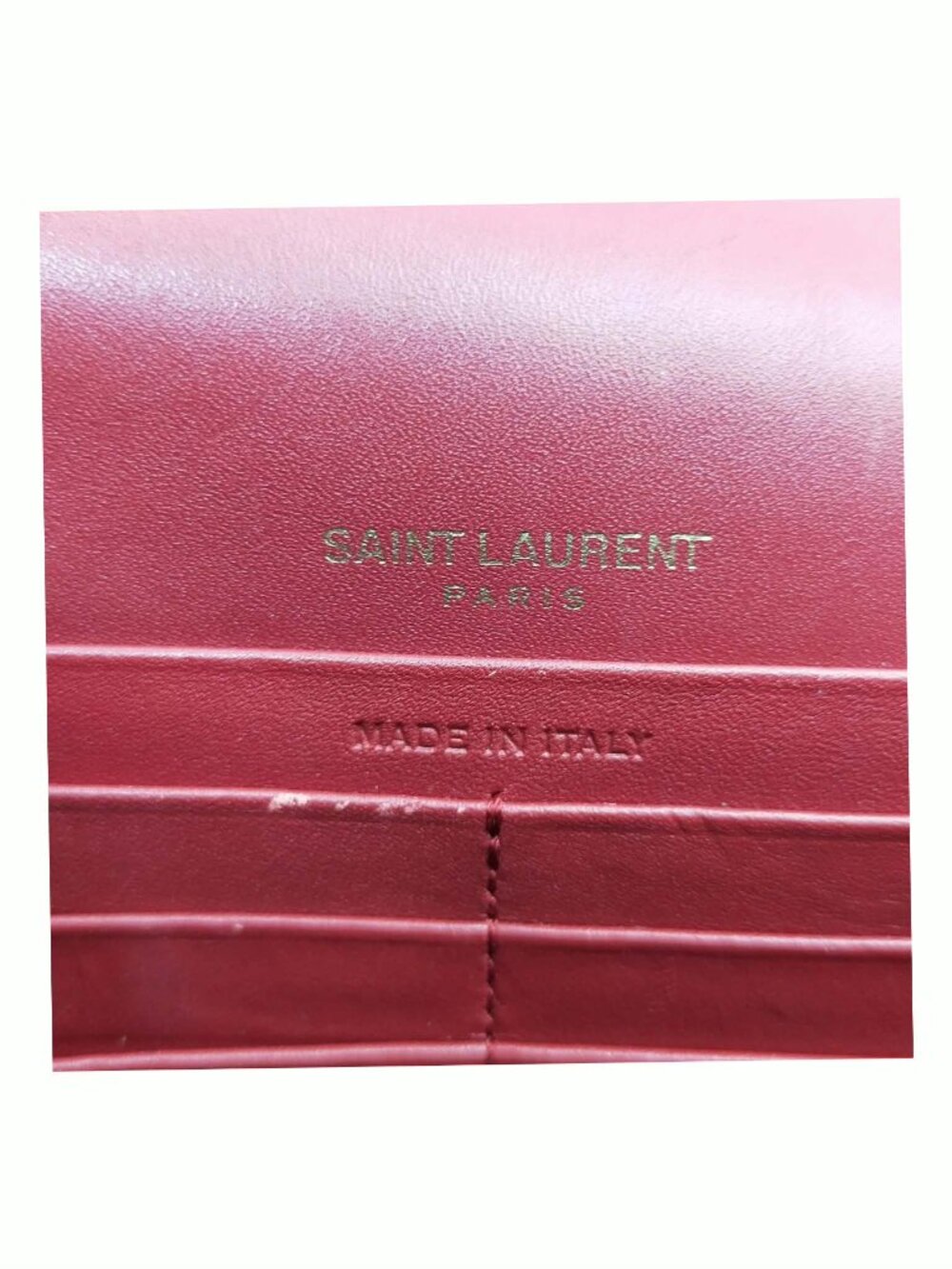 Authentic Saint Laurent Kate Tassel Chain Wallet Pink Leather YSL Crossbody - Picture 5 of 10